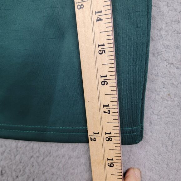 Discovery Clothing Company Skirt Womens M Green Pencil Gold Studs Y2K Art Deco - Picture 6 of 13